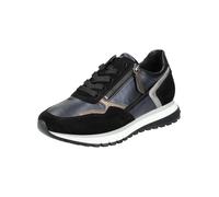 Gabor Damen Low-Top Sneaker, Frauen Halbschuhe,Komfortable Mehrweite (H),Strassenschuhe,Sportschuhe,Turnschuhe,Ocean/schw/smog,42 EU / 8 UK