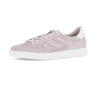Gabor Sneaker DAVOS Damen Schnürschuh mit Lochmuster Weite H Gr. 41 Flieder/Weiß