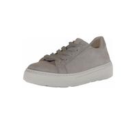 Sneaker GABOR "Gabor Sneaker Leder", Damen, Gr. 37,5, hellgrau, Leder, Schuhe Sneaker (93673369-37,5) hellgrau