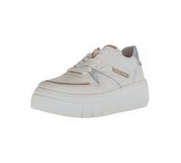 Gabor Damen Low-Top Sneaker, Frauen Halbschuhe,Best Fitting,Freizeitschuhe,Turnschuhe,Laufschuhe,schnürschuhe,Latte/Puder/Silber,38 EU / 5 UK