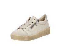 Sneaker GABOR "Sneaker low Materialmix Leder", Damen, Gr. 42, beige, Schuhe Sneaker (33650020-42) beige