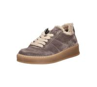 Sneaker GABOR "Gabor Sneaker Veloursleder", Damen, Gr. 37,5, taupe, Veloursleder, Schuhe Sneaker (55650419-37,5) taupe