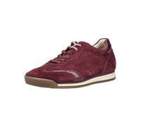 Sneaker GABOR "Gabor Sneaker Veloursleder", Damen, Gr. 38, rot, Veloursleder, Schuhe Sneaker (44826841-38) rot