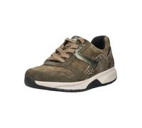 Sneaker GABOR "Gabor Sneaker Veloursleder", Damen, Gr. 39, braun (olive, schwarz), Veloursleder, Schuhe Sneaker (94648921-39) olive, schwarz