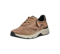 Sneaker GABOR "Gabor Sneaker Veloursleder", Damen, Gr. 39, braun (nut), Veloursleder, Schuhe Sneaker (11999461-39) nut