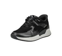 Slip-On Sneaker ROLLINGSOFT, Damen, Gr. 39, schwarz, Glattleder, Textil, Veloursleder, Schuhe, Slipper, Halbschuh, Freizeitschuh mit Kontrastnähten (70402505-39) schwarz