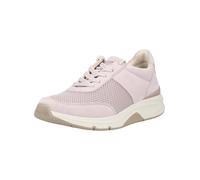 Sneaker GABOR "Gabor Sneaker Veloursleder/Mesh", Damen, Gr. 38, rosa (flieder), Textil, Veloursleder, Schuhe Sneaker (97490618-38) flieder