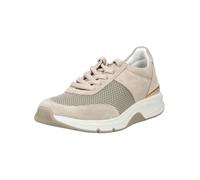 Sneaker GABOR "Gabor Sneaker Veloursleder/Mesh", Damen, Gr. 39, beige, Textil, Veloursleder, Schuhe Sneaker (49088244-39) beige