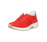 Sneaker GABOR "Gabor Sneaker Veloursleder/Mesh", Damen, Gr. 39, rot (chili), Textil, Veloursleder, Schuhe Sneaker (17937512-39) chili