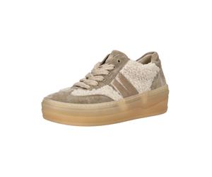 Sneaker GABOR "Gabor Sneaker Veloursleder/Textil", Damen, Gr. 38, braun (beige, braun), Textil, Veloursleder, Schuhe Sneaker (37768052-38) beige, braun