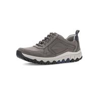 Sneaker GABOR "rollingsoft Sneaker low Materialmix Leder/Textil", Herren, Gr. 40,5, grau, Schuhe Sneaker (51292521-40,5) grau