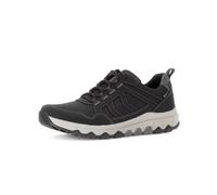 Sneaker GABOR "rollingsoft Sneaker low Materialmix Leder/Textil", Herren, Gr. 40,5, schwarz, Schuhe Sneaker (62620860-40,5)