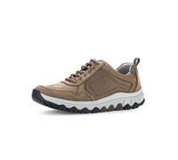 Sneaker GABOR "rollingsoft Sneaker low Materialmix Leder/Textil", Herren, Gr. 45, braun, Schuhe Sneaker (16984852-45) braun