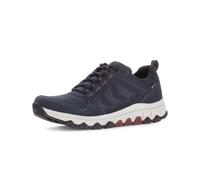 Sneaker GABOR "rollingsoft Sneaker low Materialmix Leder/Textil", Herren, Gr. 47, blau, Schuhe Sneaker (83782428-47)