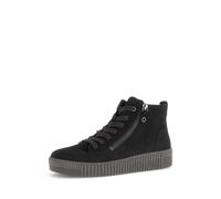 Sneaker GABOR "Sneaker high Rauleder", Damen, Gr. 37,5, schwarz, Schuhe Sneaker (45380319-37,5) schwarz