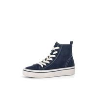 Sneaker GABOR "Sneaker high Rauleder", Damen, Gr. 38, blau, Schuhe Sneaker (15764606-38) blau