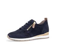 Sneaker GABOR "Sneaker low", Damen, Gr. 36, blau, Schuhe Sneaker (35167047-36) blau