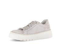 Sneaker GABOR "Sneaker low Rauleder", Damen, Gr. 36, beige, Schuhe Sneaker (51006915-36) beige