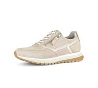 Sneaker GABOR "Sneaker low", Damen, Gr. 37,5, beige, Schuhe Sneaker (91827004-37,5) beige