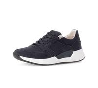 Sneaker GABOR "Sneaker low Rauleder", Damen, Gr. 37, blau, Schuhe Sneaker (42827037-37) blau