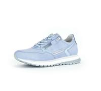 Sneaker GABOR COMFORT "Gabor Comfort Sneaker Leder", Damen, Gr. 38,5, sky, Leder, Schuhe Sneaker (70272509-38,5) sky