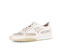 Sneaker GABOR "Sneaker low Materialmix Leder/Lederimitat", Damen, Gr. 38,5, gelb, Schuhe Sneaker (73867440-38,5) gelb