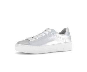 Sneaker GABOR "Sneaker low", Damen, Gr. 38,5, silber, Schuhe Sneaker (49110348-38,5) silber