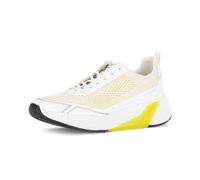 Gabor Damen Halbschuhe RollingSoft 86.912.61 Weiß/Gelb Mesh Größe 38,5