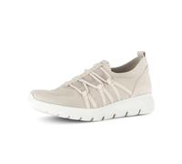 Slip-On Sneaker GABOR, Herren, Gr. 39, beige, Leder, Textil, Schuhe, Slipper, Freizeitschuh, Halbschuh mit elastischer Schnürung (85970227-39) beige