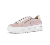 Plateausneaker GABOR "FLORENZ", Herren, Gr. 39, braun, Kalbsleder, Veloursleder, Schuhe Plateausneaker, Freizeitschuh, Halbschuh, Schnürschuh mit Außenreißverschluss, G-Weite (38984421-39) braun