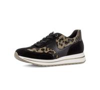 Sneaker GABOR "Sneaker low", Damen, Gr. 39, schwarz (schwarz, leo), Schuhe Sneaker (33804246-39) schwarz, leo