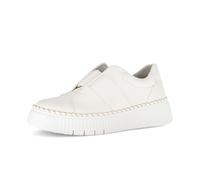 Gabor modischer Damen Slipper aus Glattleder in Weiß mit Dehngummi und Wechselfußbett. weiß Gr. 40,5