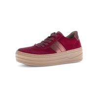 Sneaker GABOR "Sneaker low", Damen, Gr. 40, rot, Schuhe Sneaker (29044016-40) rot
