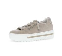 Gabor Sneaker Schuhe grau weiß Velour 86.498.41 - Größe 41