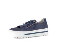 Gabor Sneaker Schuhe blau weiß Samt 86.498.36 - Größe 41