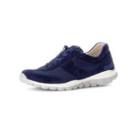 Sneaker GABOR "Sneaker low Lederimitat", Damen, Gr. 42,5, blau, Schuhe Sneaker (34861011-42,5) blau