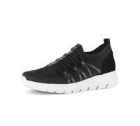 Sneaker GABOR "Sneaker low", Damen, Gr. 42,5, schwarz-weiß (schwarz), Schuhe Sneaker (52334459-42,5) schwarz