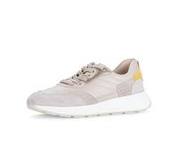 Keilsneaker GABOR, Damen, Gr. 42, sand kombiniert, Nappaleder, Veloursleder, Schuhe, Freizeitschuh, Halbschuh, Schnürschuh mit Kontrastbesätzen (63178657-42) sand kombiniert