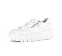 Gabor Plateausneaker Schnürschuh 40709223-42 Damen Weiß Kalbsleder Gr. 42 Best Fitting-Ausstattung