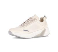 Gabor Damen Low-Top Sneaker, Frauen Sandalen,Wide-fit,h-Weite,Leder-Sohle,Cherry,Merlot,Sport-Dynamic,g-Weite,glatt-Leder,Creme,43 EU / 9 UK