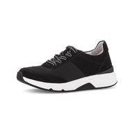 Keilsneaker ROLLINGSOFT, Damen, Gr. 44, schwarz, Textil, Veloursleder, unifarben, Schuhe, Freizeitschuh, Halbschuh, Schnürschuh, Logoschriftzug an der Ferse (81291054-44) schwarz