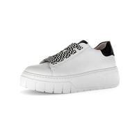 Sneaker GABOR "Sneaker low", Damen, Gr. 44, schwarz-weiß (weiß), Schuhe Sneaker (29885655-44) weiß