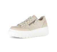 Sneaker GABOR "Sneaker low Glattleder", Damen, Gr. 41, beige, Schuhe Sneaker (21750113-41) beige