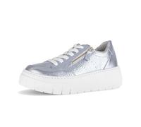Sneaker GABOR "Sneaker low Glattleder", Damen, Gr. 41, blau, Schuhe Sneaker (58632726-41) blau