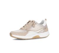 Sneaker GABOR "Sneaker low Materialmix Leder/Lederimitat", Damen, Gr. 40,5, gold, Schuhe Sneaker (31334621-40,5) gold