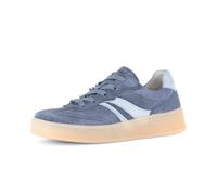 Sneaker GABOR COMFORT "Gabor Comfort Sneaker Leder", Damen, Gr. 42,5, jeans, Leder, Schuhe Sneaker (26715649-42,5) jeans
