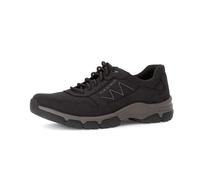 Pius Gabor Herren-Sneaker Low – Schnürschuh mit Wechselfußbett & Strass – Schwarz 42,5 EU / 8,5 UK