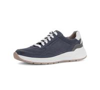 Sneaker PIUS GABOR, Herren, Gr. 9 (43), dunkelblau kombiniert, Nappaleder, Veloursleder, Schuhe Sneaker, Freizeitschuh, Halbschuh, Schnürschuh mit Kontrastbesätzen, G-Weite (98936449-9) dunkelblau kom