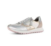 Sneaker GABOR "Sneaker low Materialmix Leder", Damen, Gr. 38,5, creme, Schuhe Sneaker (45679248-38,5) creme