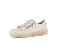 Sneaker GABOR "Sneaker low Materialmix Leder", Damen, Gr. 39, beige, Schuhe Sneaker (33650020-39) beige